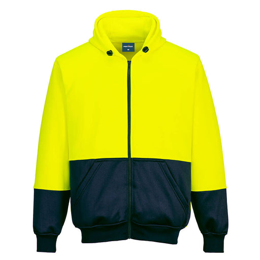 Hi-Vis Contrast Zipped Class D Hoodie