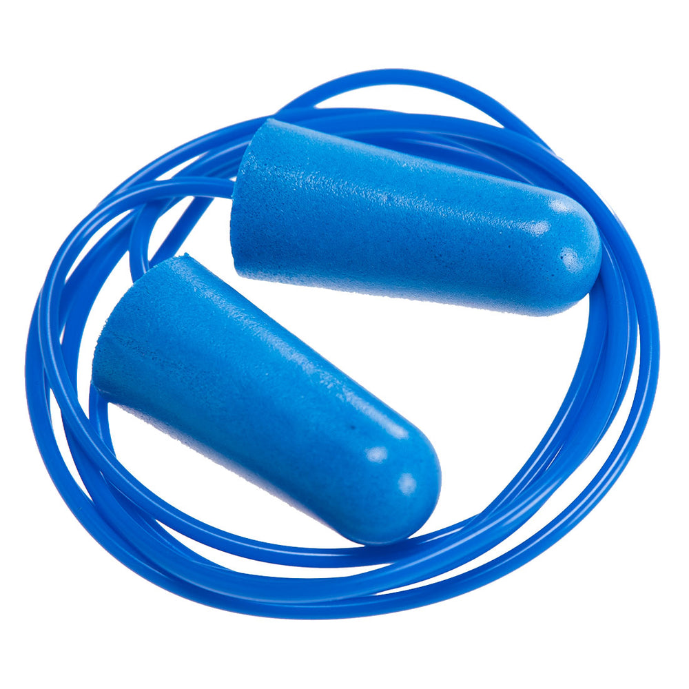 Detectable Corded PU Foam Ear Plugs (200 pairs)