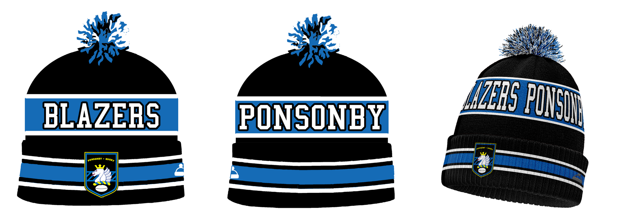 Ponsonby Blazers Pompom Beanie