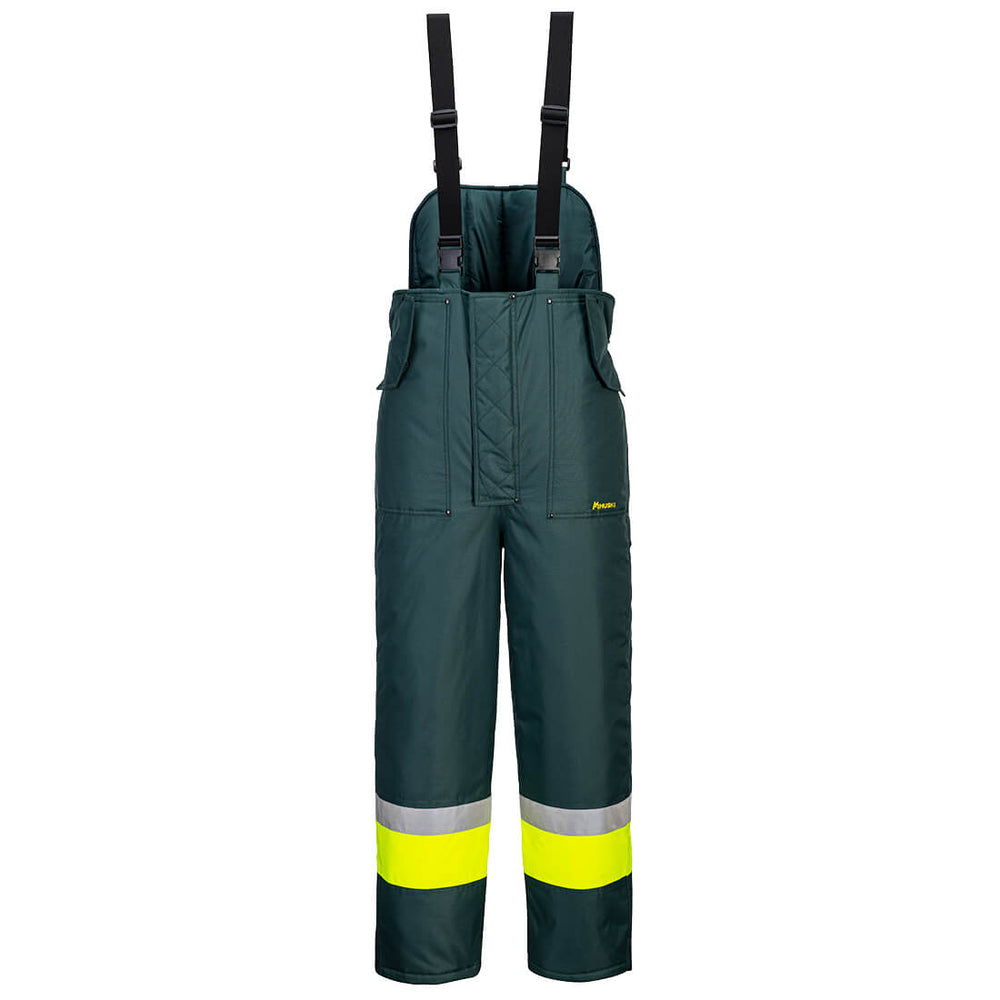 Huski Hi-Vis Contrast Freezer Bib and Brace