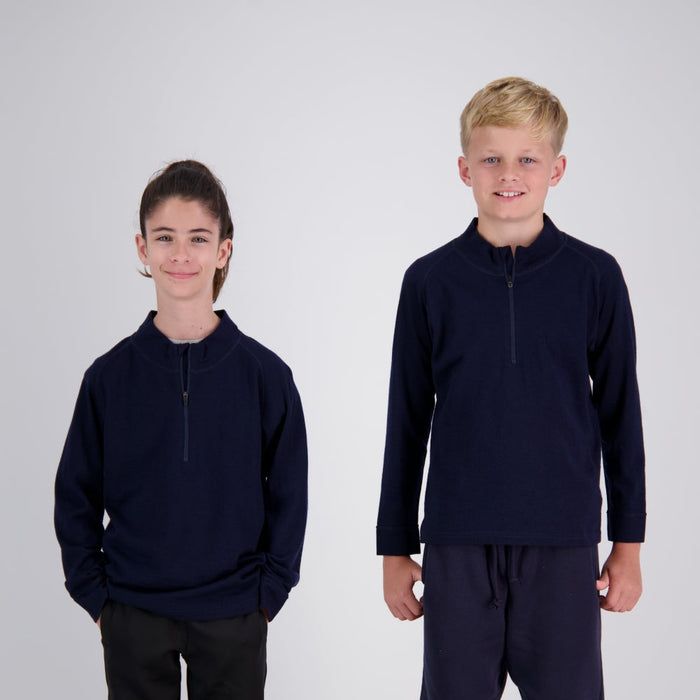 ALPINE MERINO 1/2 ZIP - KIDS