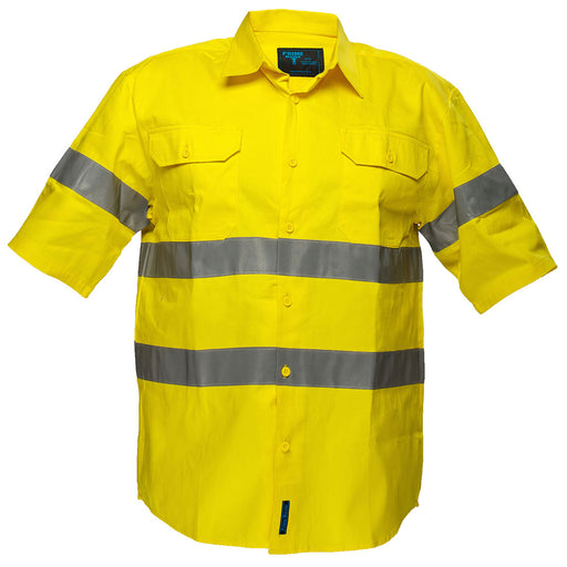 Hi-Vis Regular Weight Short Sleeve Shirt with Tape