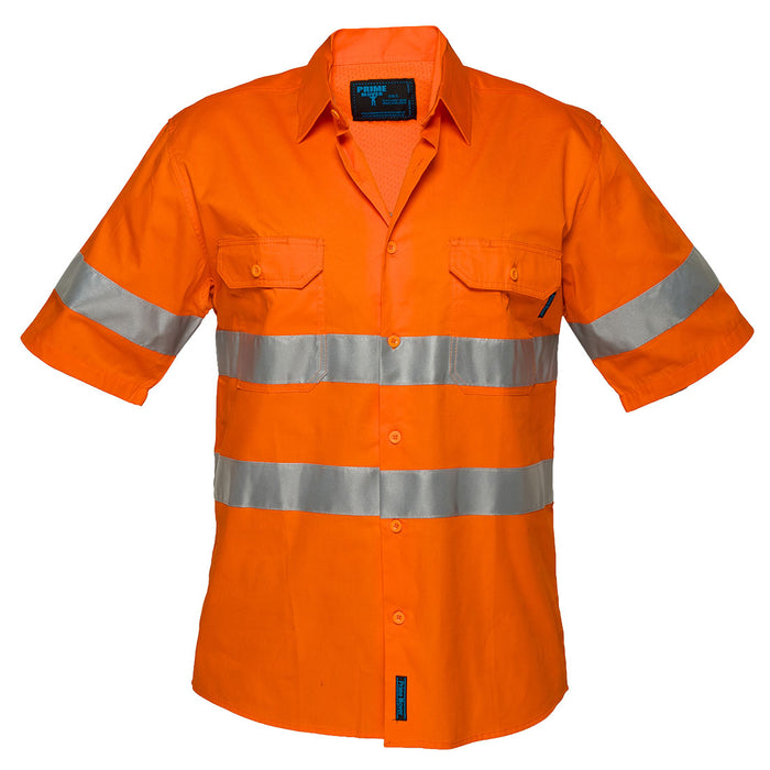 Hi-Vis Lightweight Short Sleeve Shirt with Tape