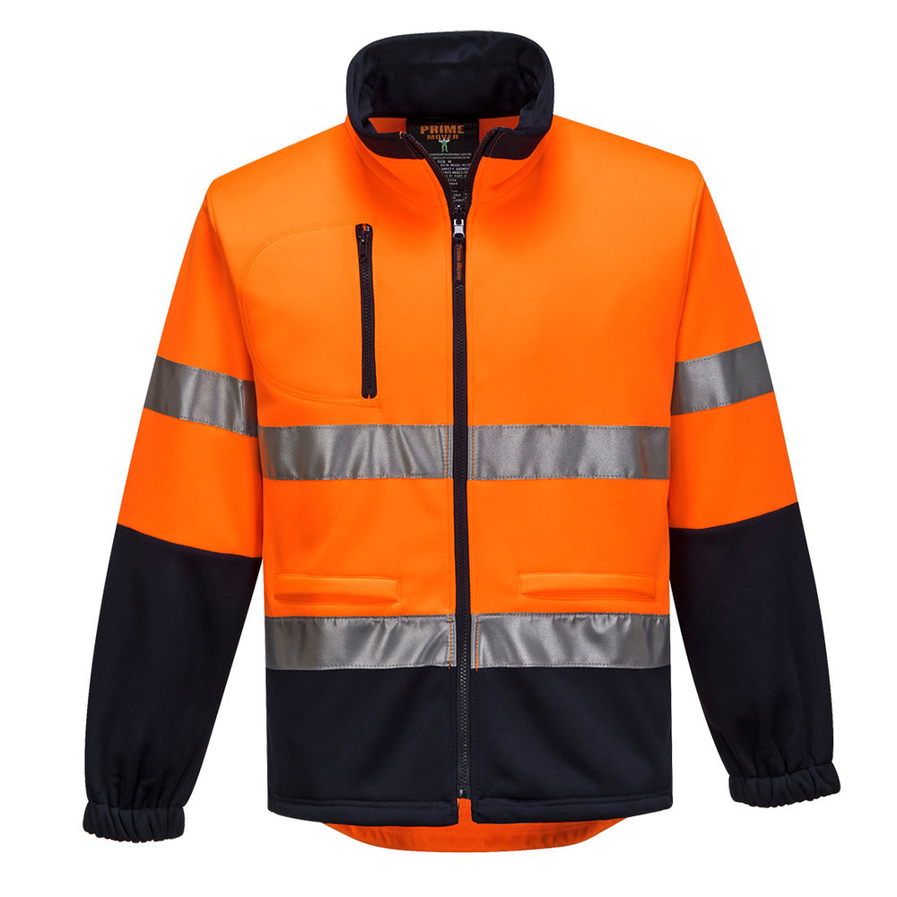 Hi-Vis Water Repellent Contrast Zipped Brush Fleece