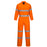 Lightweight Orange Coveralls with Tape