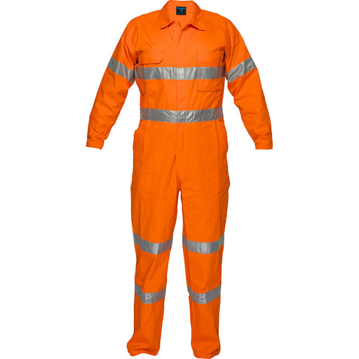 Lightweight Orange Coveralls with Tape