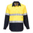 Hi-Vis Two Tone Regular Weight Long Sleeve Closed Front Shirt with Tape