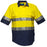 Hi-Vis Two Tone Regular Weight Short Sleeve Closed Front Shirt with Tape