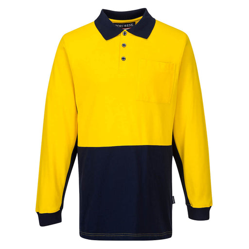 Long Sleeve Cotton Pique Polo