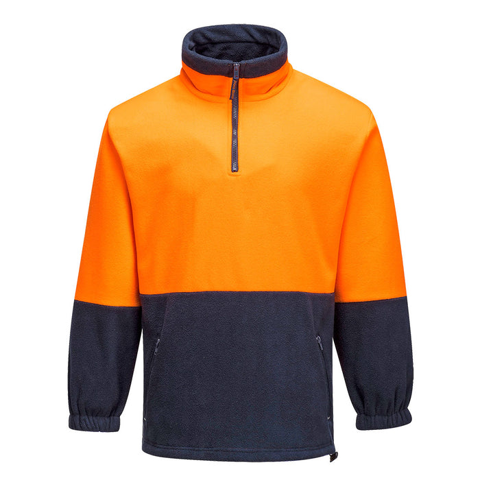 Hi-Vis Contrast 1/4 Zip Class D Polar Fleece