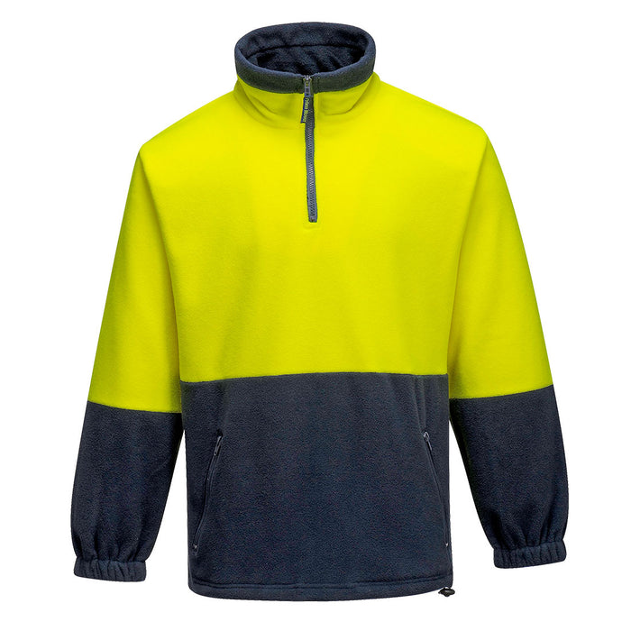 Hi-Vis Contrast 1/4 Zip Class D Polar Fleece