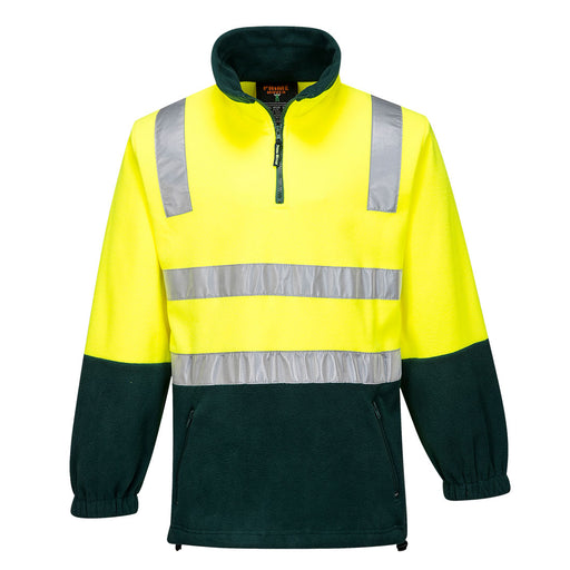 Hi-Vis Contrast 1/4 Zip Polar Fleece