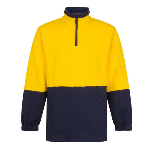 Hi-Vis Contrast 1/4 Zip Class D Brush Fleece