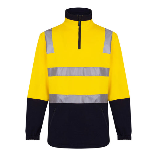 Hi-Vis Contrast 1/4 Zip Brush Fleece