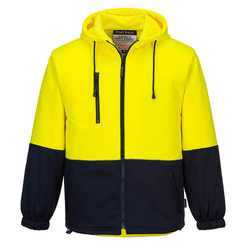 Hi-Vis Water Repellent Contrast Zipped Class D Hoodie