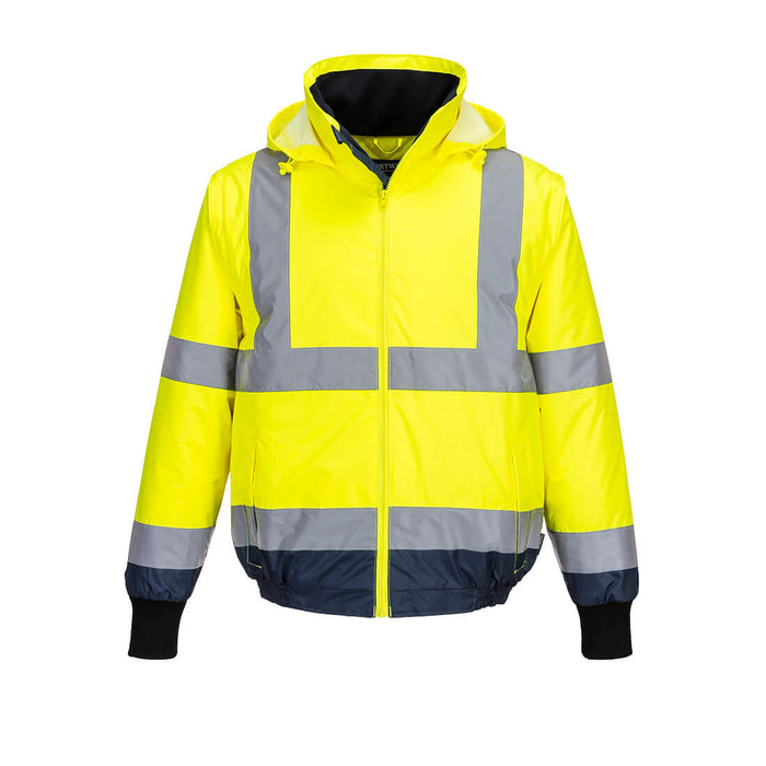 Hi-Vis Essential 2-in-1 Bomber Jacket with tape