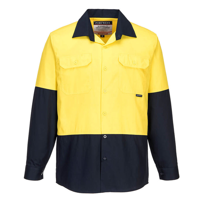 Hi-Vis Two Tone Lightweight Long Sleeve Shirt