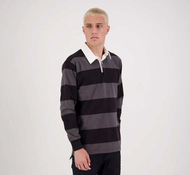 SHORT-SLEEVED STRIPED RUGBY JERSEY