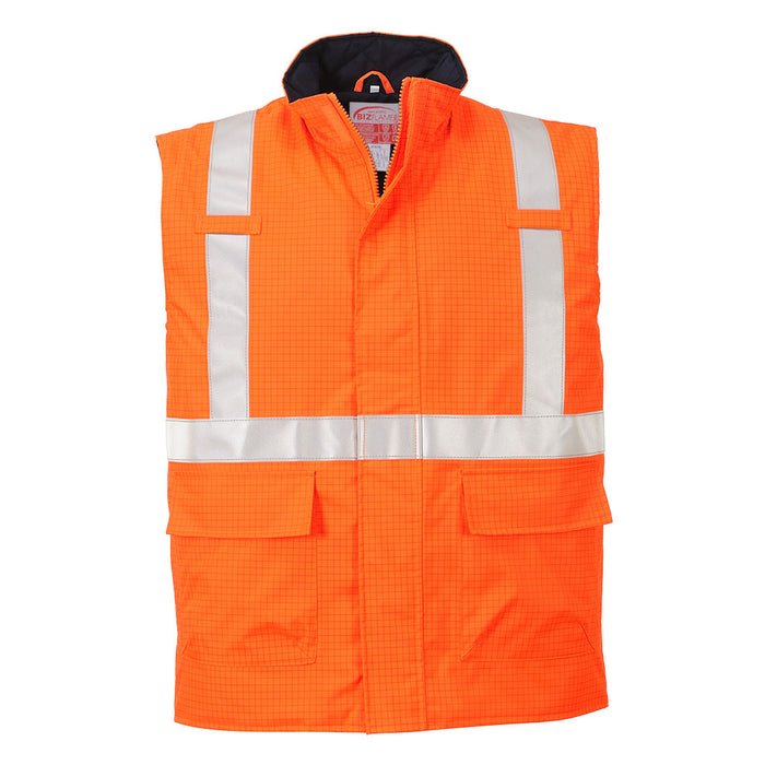 Bizflame Rain Hi-Vis Antistatic FR Bodywarmer