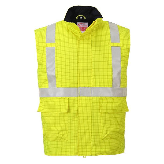 Bizflame Rain Hi-Vis Antistatic FR Bodywarmer