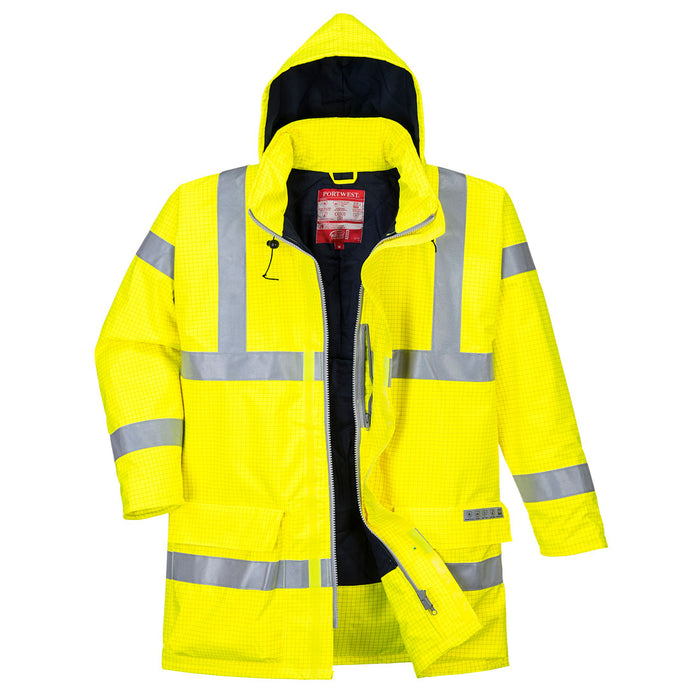 Bizflame Rain Hi-Vis Antistatic FR Jacket