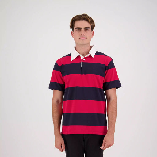 SHORT-SLEEVED STRIPED RUGBY JERSEY