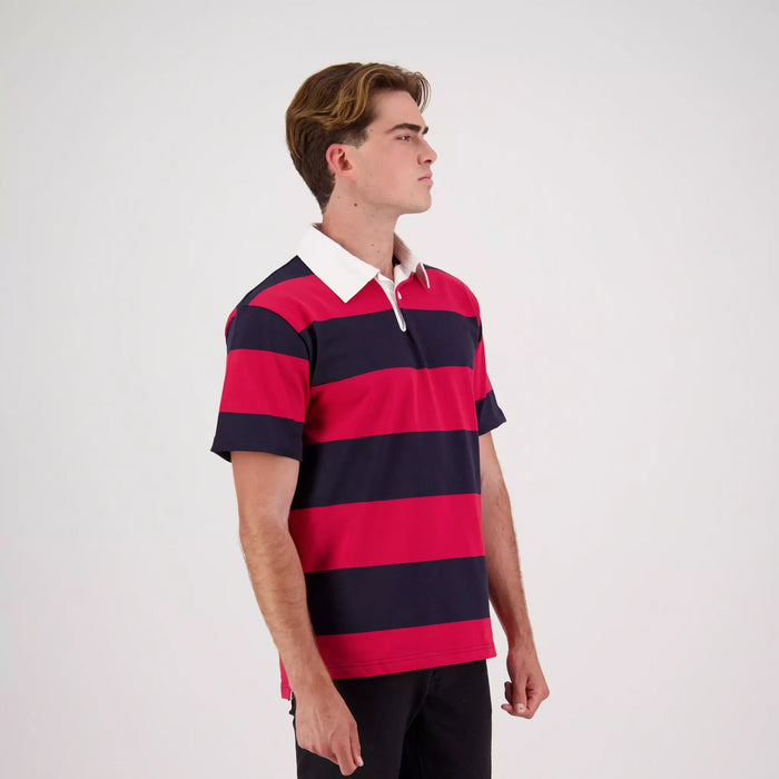 SHORT-SLEEVED STRIPED RUGBY JERSEY