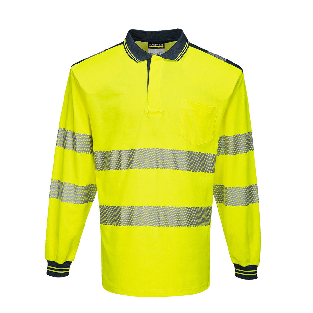 PW3 Hi-Vis Polo Shirt L/S