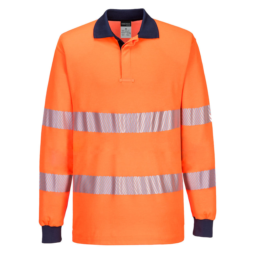 PW3 Hi-Vis Polo Shirt L/S