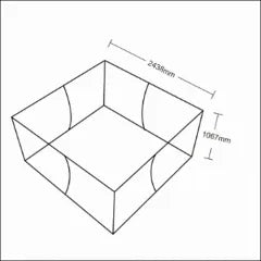 Square Hanging (L)8FT/243.8CM