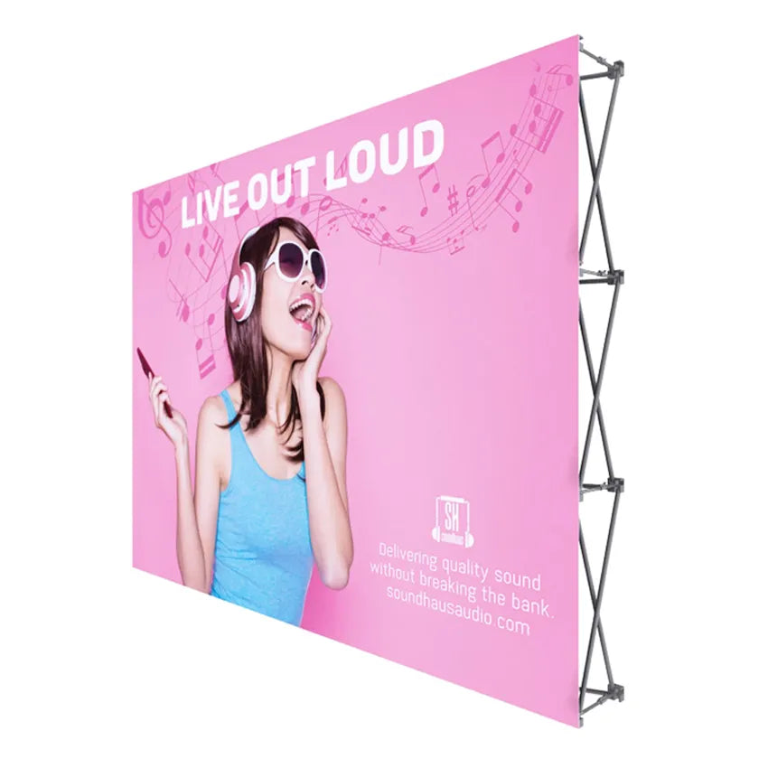 3X4/10FT Straight Pop Up Display