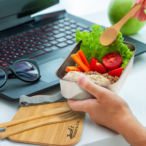 Stainless Steel Lunch Box with Cutlery