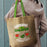 Thera Jute Tote Bag - Coloured Handles