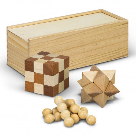 Wooden Brain Teaser Set