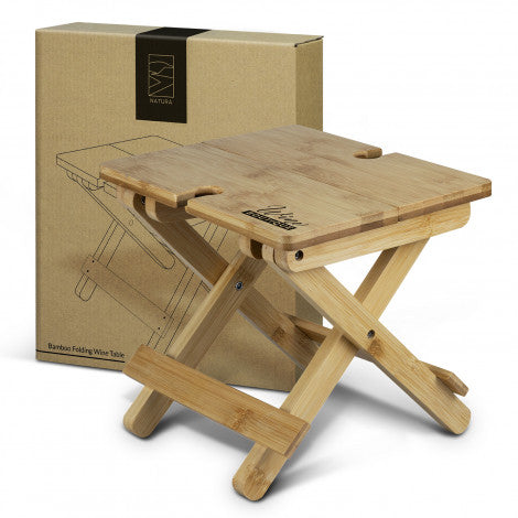 NATURA Bamboo Folding Wine Table