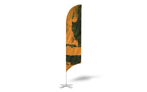 Single 6FT/2M(H) Small Teardrop Flags Fbs51 (7FT TALL)